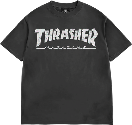 THRASHER MAG LOGO VINTAGE SS TSHIRT XLARGE BLACK