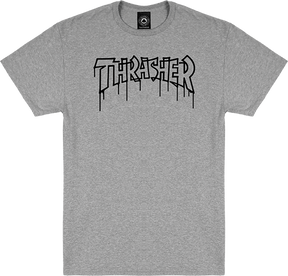 THRASHER ONE-LINER SS TSHIRT SMALL SPORT GREY
