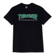 THRASHER OUTLINED SS TSHIRT XLARGE BLK/WHT/GRN