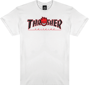 THRASHER SPITFIRE BIG HEAD OUTLINE SHORT SLEEVE TSHIRT SMALL WHITE