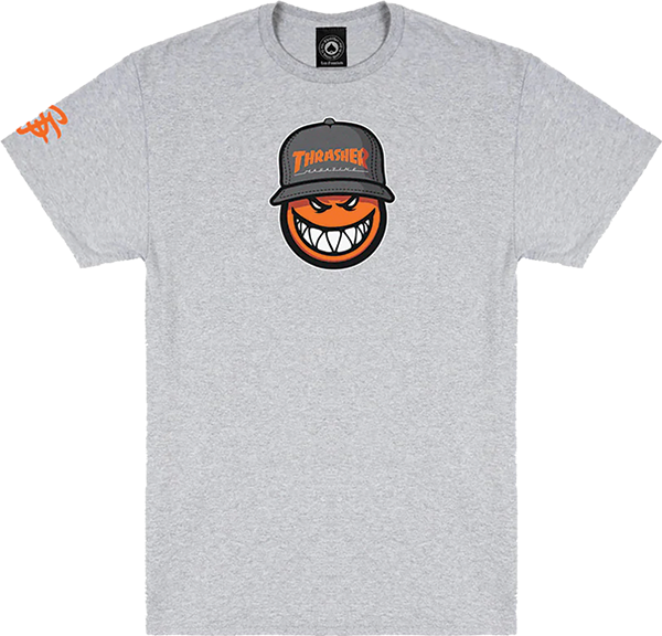 THRASHER SF LOC SHORT SLEEVE TSHIRT XLARGE SPORT GREY