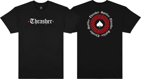 THRASHER SPITFIRE THE END OATH SHORT SLEEVE TSHIRT SMALL BLACK