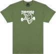 THRASHER SPITFIRE THRASH AND BURN SHORT SLEEVE TSHIRT LARGE MILITARY