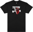 THRASHER SPITFIRE THRASH AND BURN SHORT SLEEVE TSHIRT LARGE BLACK