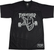 THRASHER SFW THRASH AND BURN SHORT SLEEVE TSHIRT JERSEY LARGE BLK