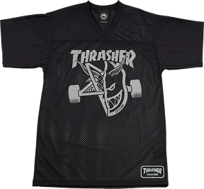 THRASHER SFW THRASH AND BURN SHORT SLEEVE TSHIRT JERSEY XLARGE BLK