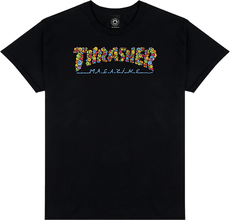 THRASHER SPANKY LONG SMILE SS TSHIRT XLARGE-BLACK