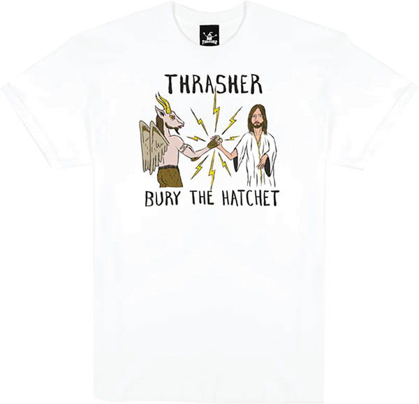 THRASHER TOY MACHINE BTH SS TSHIRT LARGE-WHITE