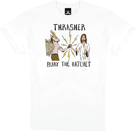 THRASHER TOY MACHINE BTH SS TSHIRT XXLARGE-WHITE