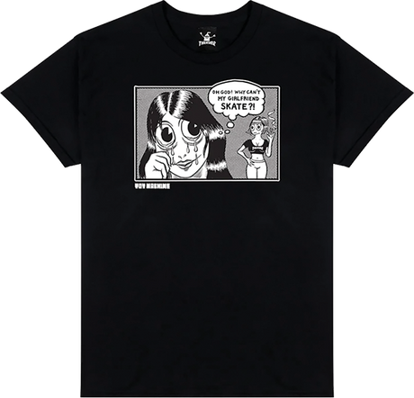 THRASHER TOY MACHINE GIRLFRIEND SS TSHIRT XLARGE-BLACK