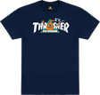 THRASHER TOY MACHINE VORTEX SS TSHIRT MEDIUM-NAVY
