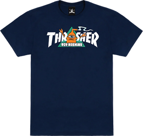 THRASHER TOY MACHINE VORTEX SS TSHIRT MEDIUM-NAVY