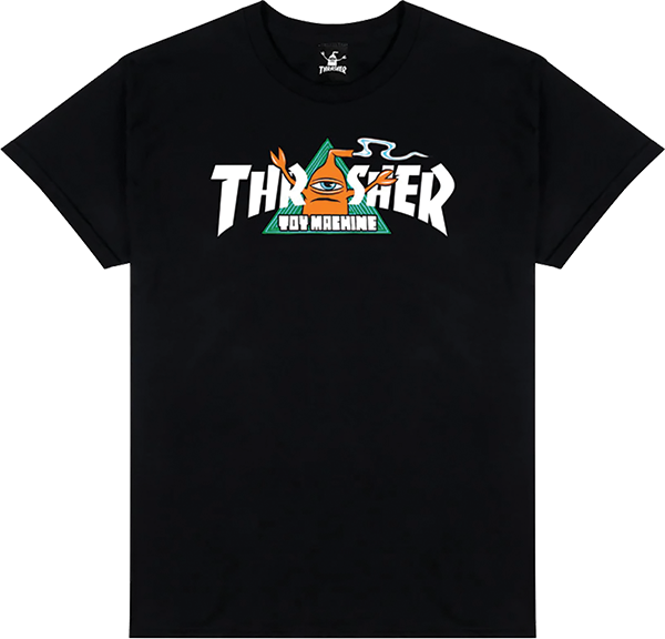 THRASHER TOY MACHINE VORTEX SS TSHIRT MEDIUM-BLACK
