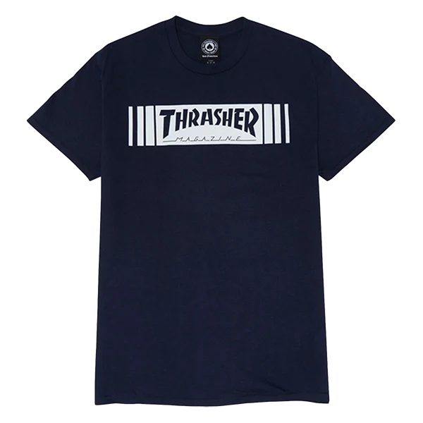 THRASHER BAR SS TSHIRT SMALL NAVY