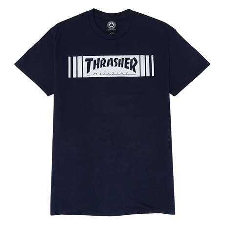 THRASHER BAR SS TSHIRT SMALL NAVY