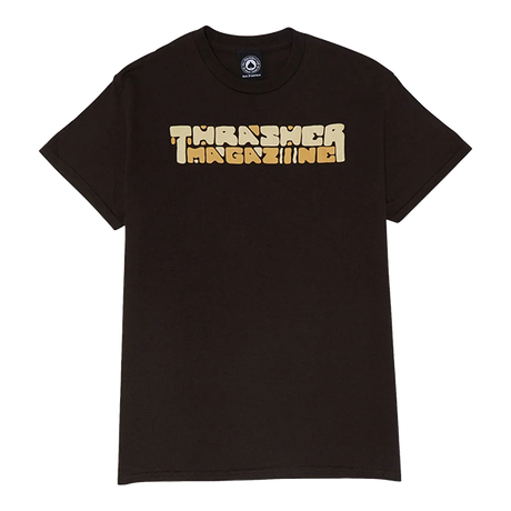 THRASHER BLOCKS SS TSHIRT MEDIUM DARK CHOC