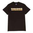 THRASHER BLOCKS SS TSHIRT LARGE DARK CHOC