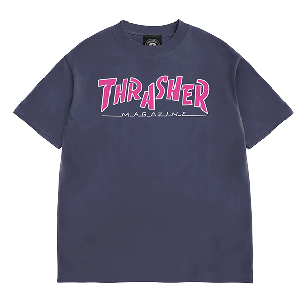 THRASHER PARRA MAG VINTAGE SS TSHIRT LARGE NAVY