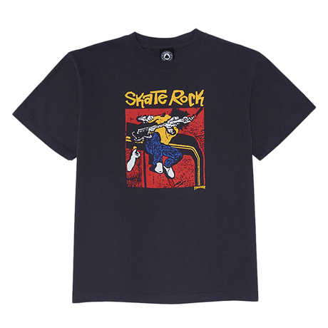 THRASHER SKATE ROCK VOL.2 VINTAGE SS TSHIRT MEDIUM NAVY