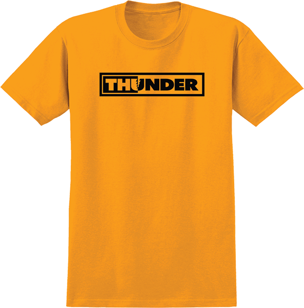 THUNDER BOLTS SS TSHIRT LARGE  GLD/BLK