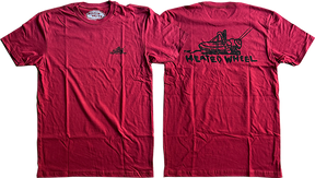 THE HEATED WHEEL GRASSHOPPER SS TSHIRT MEDIUM WINE RED