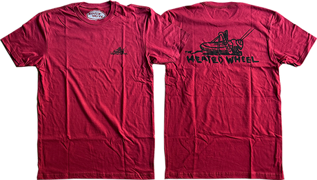 THE HEATED WHEEL GRASSHOPPER SS TSHIRT MEDIUM WINE RED