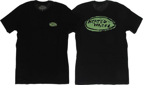 THE HEATED WHEEL OVAL SS TSHIRT MEDIUM BLACK/MINT