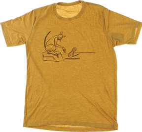THE HEATED WHEEL PEANUT PONDER SS TSHIRT XXLARGE GOLD