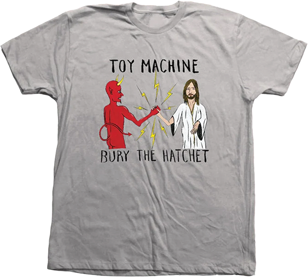 TOY MACHINE BURY THE HATCHET SS XLARGE GREY