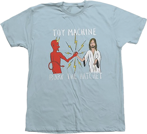 TOY MACHINE BURY THE HATCHET SS TSHIRT SMALL-LT.BLUE