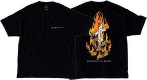 TOY MACHINE CHARRED CROSS TSHIRT SS TSHIRT SMALL BLACK