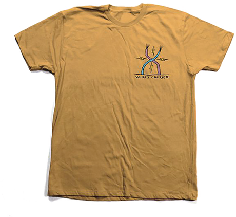 TOY MACHINE ED TEMPLETON WIRES CROSS TSHIRTED SS TSHIRT SMALL GOLD