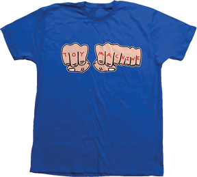 TOY MACHINE FISTS SS SMALL  BLUE