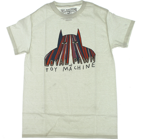 TOY MACHINE LOYAL PAWN SS TSHIRT SMALL-WHITE
