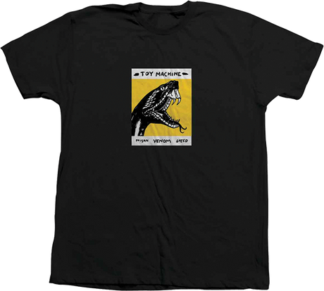 TOY MACHINE SNAKE SS TSHIRT MEDIUM BLACK