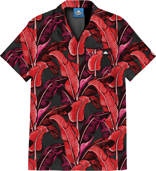THANK YOU BUNGALOW SS TSHIRT HAWAIIAN SHIRT MEDIUM