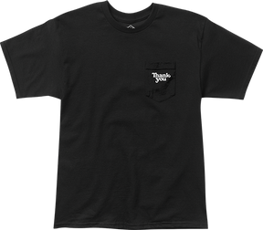 THANK YOU POCKET LOGO SS TSHIRT SMALL BLACK