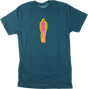 UMAVERSE PARTICAL MAN SS TSHIRT MEDIUM OCEAN BLUE