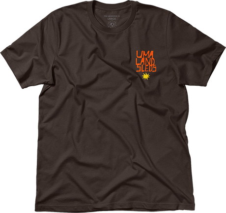 UMA STACKED SS TSHIRT SMALL BROWN