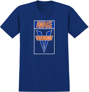 VENTURE AWAKE SS TSHIRT SMALL ROYAL/WHT/ORG/BLU
