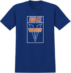 VENTURE AWAKE SS TSHIRT MEDIUM ROYAL/WHT/ORG/BLU