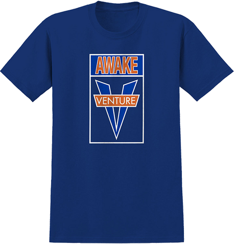 VENTURE AWAKE SS TSHIRT MEDIUM ROYAL/WHT/ORG/BLU