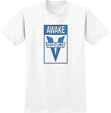 VENTURE AWAKE SS TSHIRT LARGE WHITE LT BLUE DK.BLUE