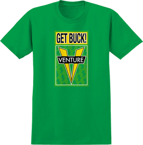 VENTURE SHAKE JUNT AWAKE SS TSHIRT MEDIUM IRISH GRN
