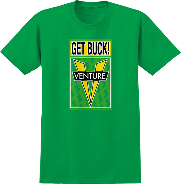 VENTURE SHAKE JUNT AWAKE SS TSHIRT LARGE  IRISH GRN