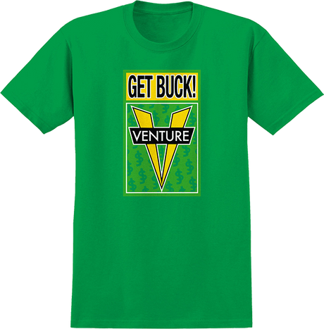 VENTURE SHAKE JUNT AWAKE SS TSHIRT LARGE  IRISH GRN