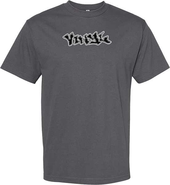 VINYL GRAFFITI SS TSHIRT M-CHARCOAL