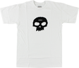 ZERO SINGLE SKULL SS TSHIRT SMALL WHT/BLK