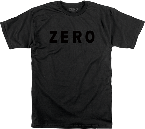 ZERO ARMY LOGO SS TSHIRT SMALL BLK BLK