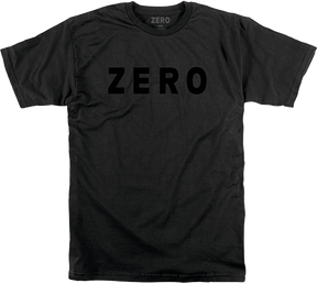 ZERO ARMY LOGO SS TSHIRT SMALL BLK BLK